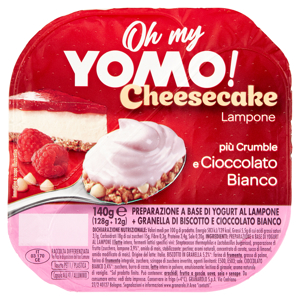 Oh my Yomo! Cheesecake Lampone più Crumble e Cioccolato Bianco 140 g