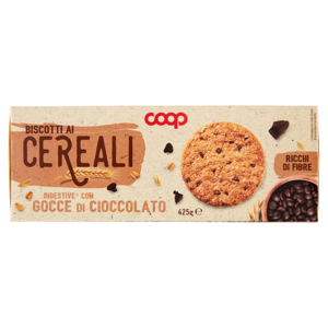 Biscotti ai Cereali Digestive* con Gocce di Cioccolato 425 g