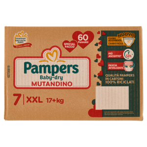 Pampers Baby-dry Mutandino XXL 60 pz