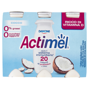 Actimel cocco 0% grassi 6 x 100 g