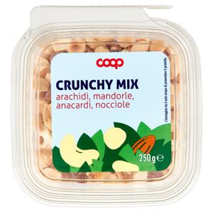 Crunchy Mix arachidi, mandorle, anacardi, nocciole 250 g
