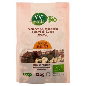 Albicocche, Mandorle e semi di Zucca Biologici 125 g