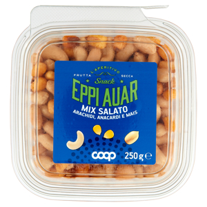 Snack Eppi Auar Mix Salato Arachidi, Anacardi e Mais 250 g