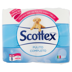 Scottex Pulito Completo Carta Igienica 8 pz