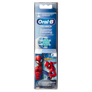 Oral-B Testine di Ricambio per Spazzolino Elettrico Marvel Spider-Man 2 pz