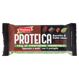 Ventura Proteica Barretta di frutta secca al Cioccolato 50 g
