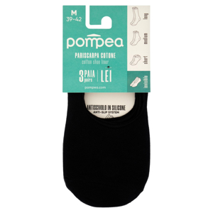 pompea Lei Pariscarpa Cotone invisible M 39-42 Bianco 3 Paia