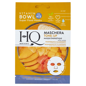 HQ Ingredients Maschera Tone-Up Papaya - Mango - Ananas - Pesca
