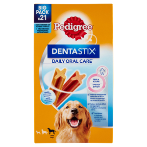 Pedigree Dentastix Snack per igiene orale Cane Grande 21 Pezzi 810 g