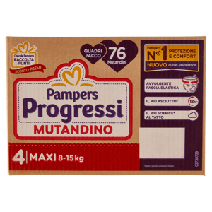 Pampers Progressi Mutandino Maxi 76 pz