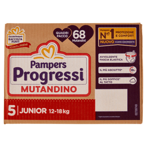 Pampers Progressi Mutandino Junior 68 pz