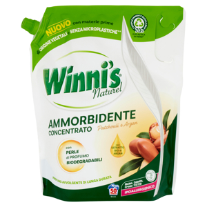 Winni's Naturel Ammorbidente Concentrato Patchouli e Argan pouch 50 Lavaggi 1,25 l