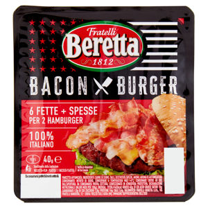 Fratelli Beretta Bacon x Burger 6 Fette 40 g
