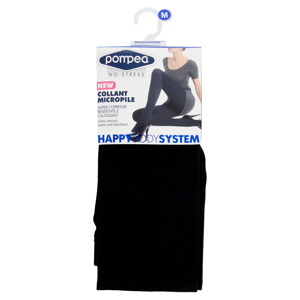 pompea Happy Body System Collant Micropile 1/2-S Nero