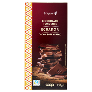 Cioccolato Fondente Ecuador Cacao: 80% Minimo 100 g