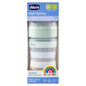 chicco Well-Being Lento 150 ml 0M+ Azzurro