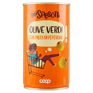 Olive Verdi con Pasta di Peperone 350 g