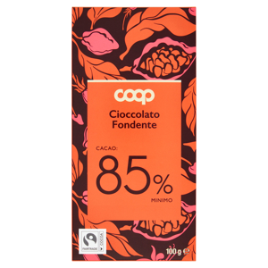 Cioccolato Fondente Cacao: 85% Minimo 100 g