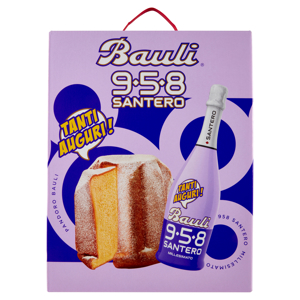 Bauli 958 Santero Tanti Auguri! Pandoro Bauli 700 g + 958 Santero Millesimato 75 cl