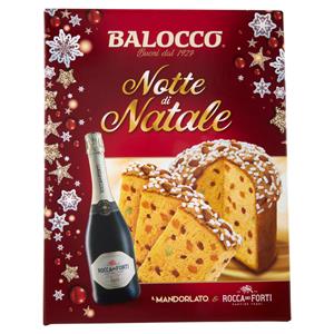 Balocco Notte di Natale il Mandorlato 750 g & Rocca dei Forti Vino Spumante Dolce 75 cl