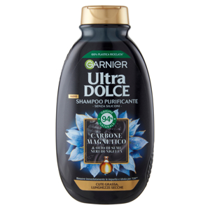 Garnier Ultra Dolce Shampoo Purificante e Idratante Carbone Magnetico, 250 ml
