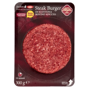 Steak Burger di Scottona Bovino Adulto 300 g
