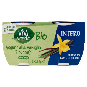 yogurt alla vaniglia Biologico Intero 2 x 125 g