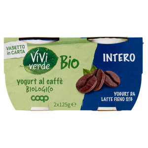 yogurt al caffè Biologico Intero 2 x 125 g