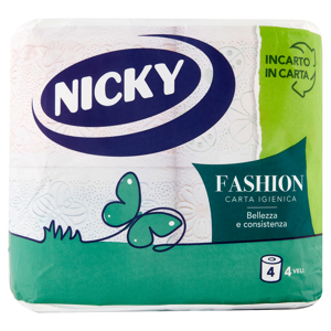 Nicky Fashion Carta Igienica 4 pz