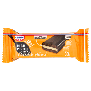 cameo High Protein Snack con Cioccolato proteico gusto Caramello Salato 30 g