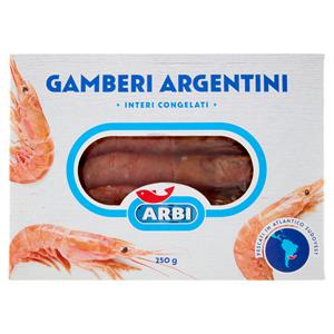 Arbi Gamberi Argentini Interi Congelati 250 g