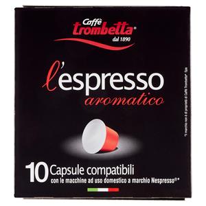 Caffè trombetta l'espresso aromatico 10 Capsule compatibili Nespresso* 55 g