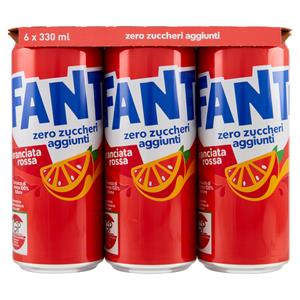 Fanta Zero Blood Orange 6 x 33 cl 