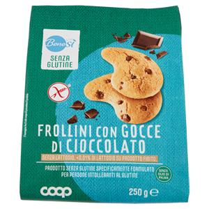 Frollini con Gocce di Cioccolato Senza Glutine 250 g