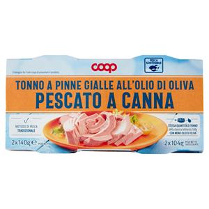 Tonno a Pinne Gialle all'Olio di Oliva Pescato a Canna 2 x 140 g