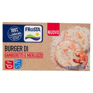 FRoSTA Burger di Gamberetti e Merluzzo 190 g