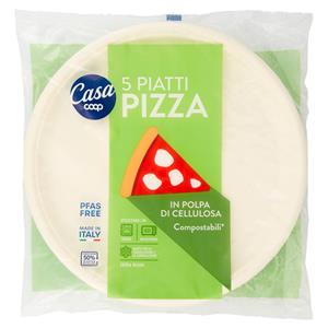 Piatti Pizza in Polpa di Cellulosa Compostabili* 5 pz