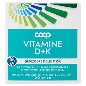 Integratore Alimentare con Edulcoranti Vitamine D+K Stick 20 x 1 g