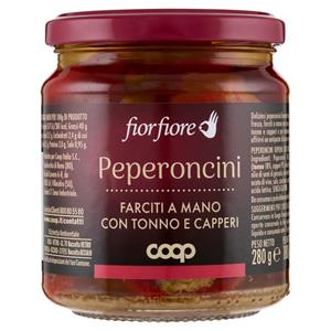 Peperoncini Farciti a Mano con Tonno e Capperi 280 g