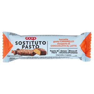 barretta gusto Caramello ricoperta di Cioccolato al Latte Sostituto Pasto 60 g