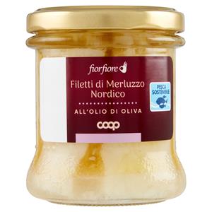 Filetti di Merluzzo Nordico all'Olio di Oliva 150 g