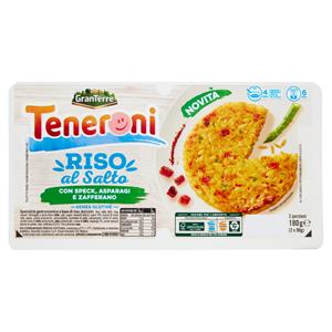 Teneroni Riso al Salto con Speck, Asparagi e Zafferano 2 x 90 g