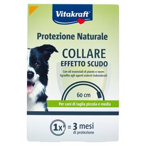 Vitakraft Protezione Naturale Collare Effetto Scudo 60 cm per cani di taglia piccola e media 1 pz