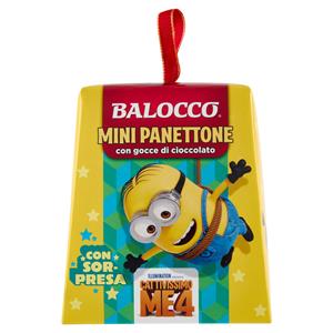 Balocco Mini Panettone con gocce di cioccolato Cattivissimo Me 4 100 g