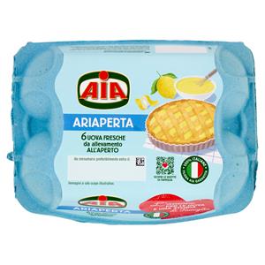 Aia Ariaperta 6 Uova Fresche da allevamento all'Aperto 330 g