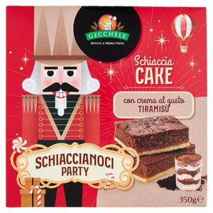 Gecchele Schiaccia Cake con crema al gusto Tiramisù 350 g