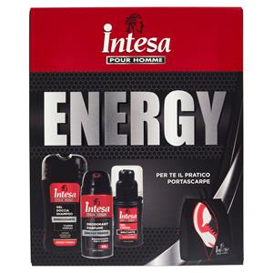 Intesa Pour Homme Energy Deodorant Parfumè 150 mL + Gel Doccia-Shampoo 250 mL + Gel Crema Viso 100mL