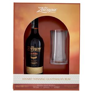 Ron Zacapa Centenario Solera Gran Reserva700 cl + Glass 1 pz