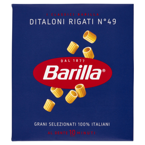 Barilla Pasta Ditaloni Rigati n.49 100% Grano Italiano 500g