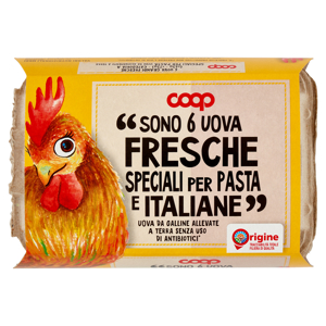 "Sono 6 Uova Fresche Speciali per Pasta e Italiane"